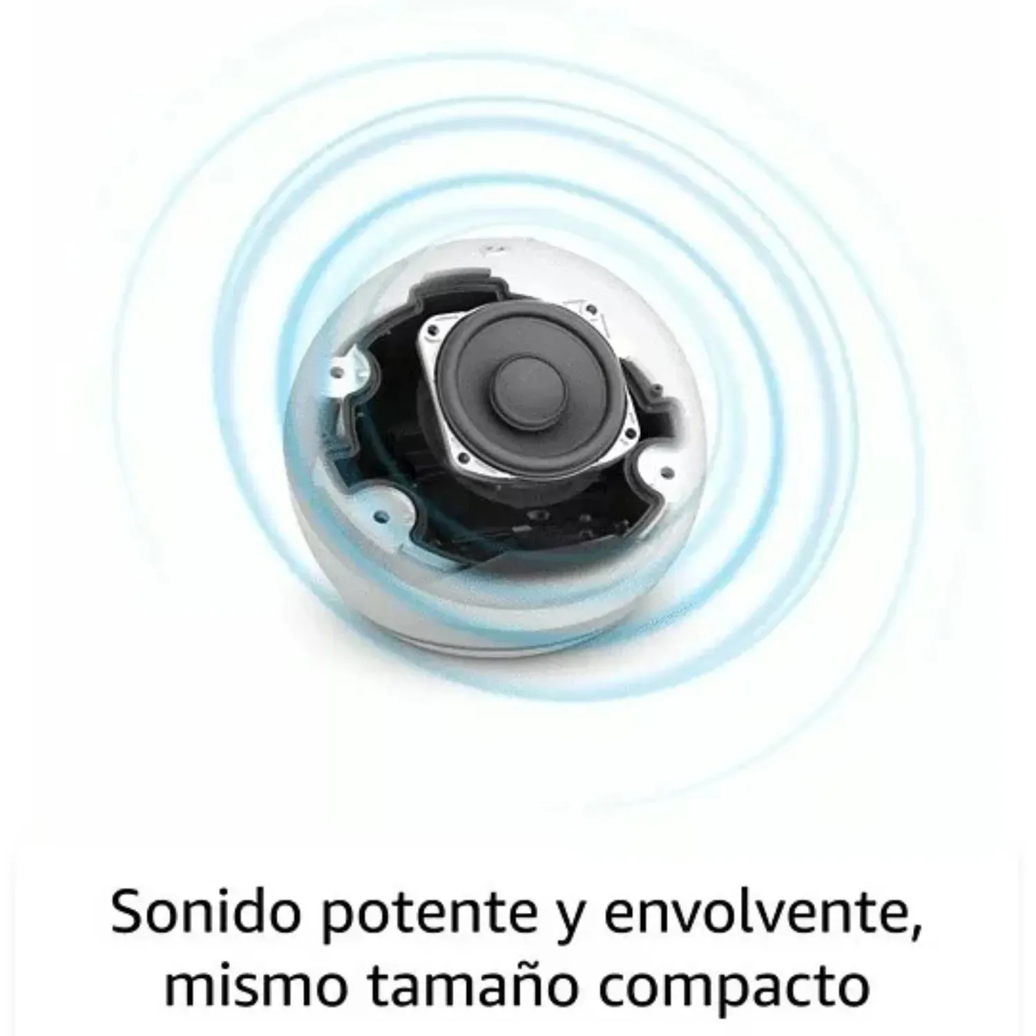 Parlante asistente Alaxe bluetooth con luces RGB y reloj en Lima - vista trasera