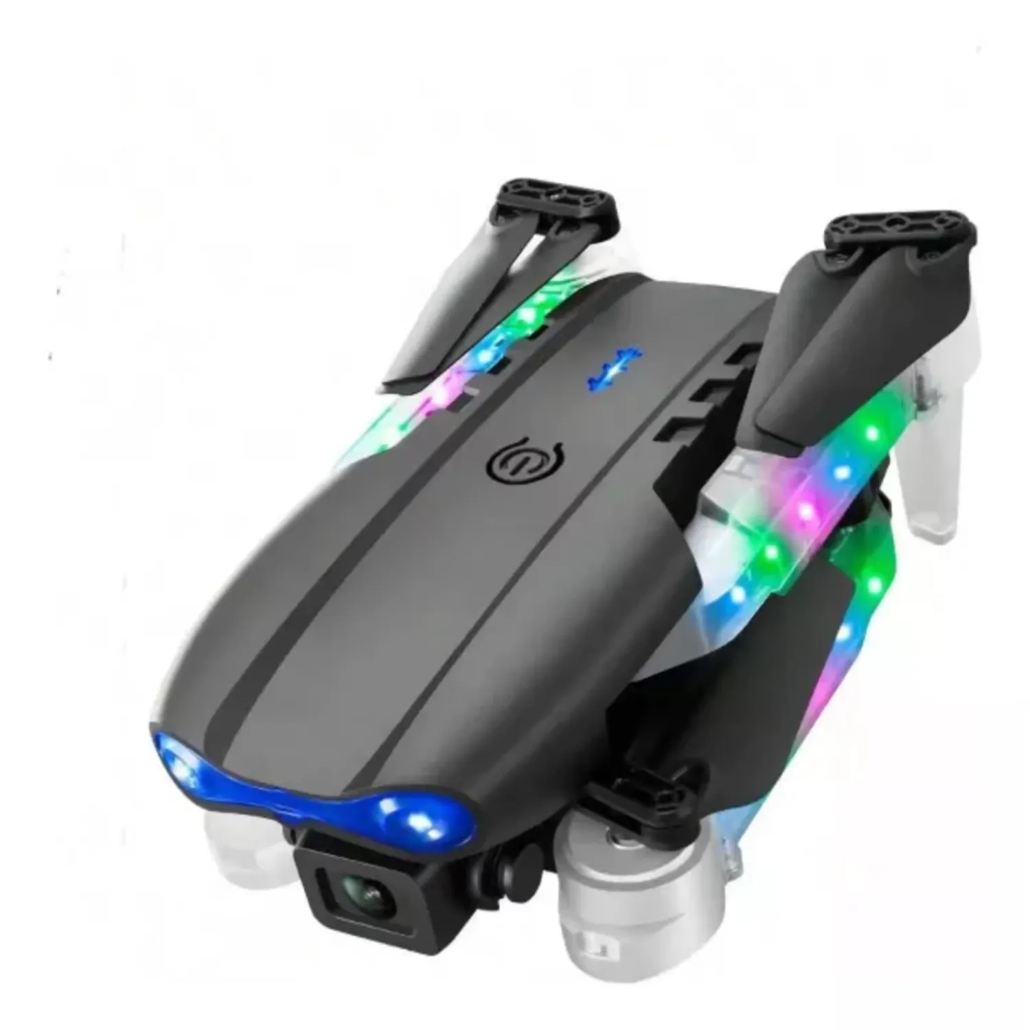 Drone E88D Max con Doble Camara HD luz RGB incluye Estuche y Repuestos en Lima - vista trasera