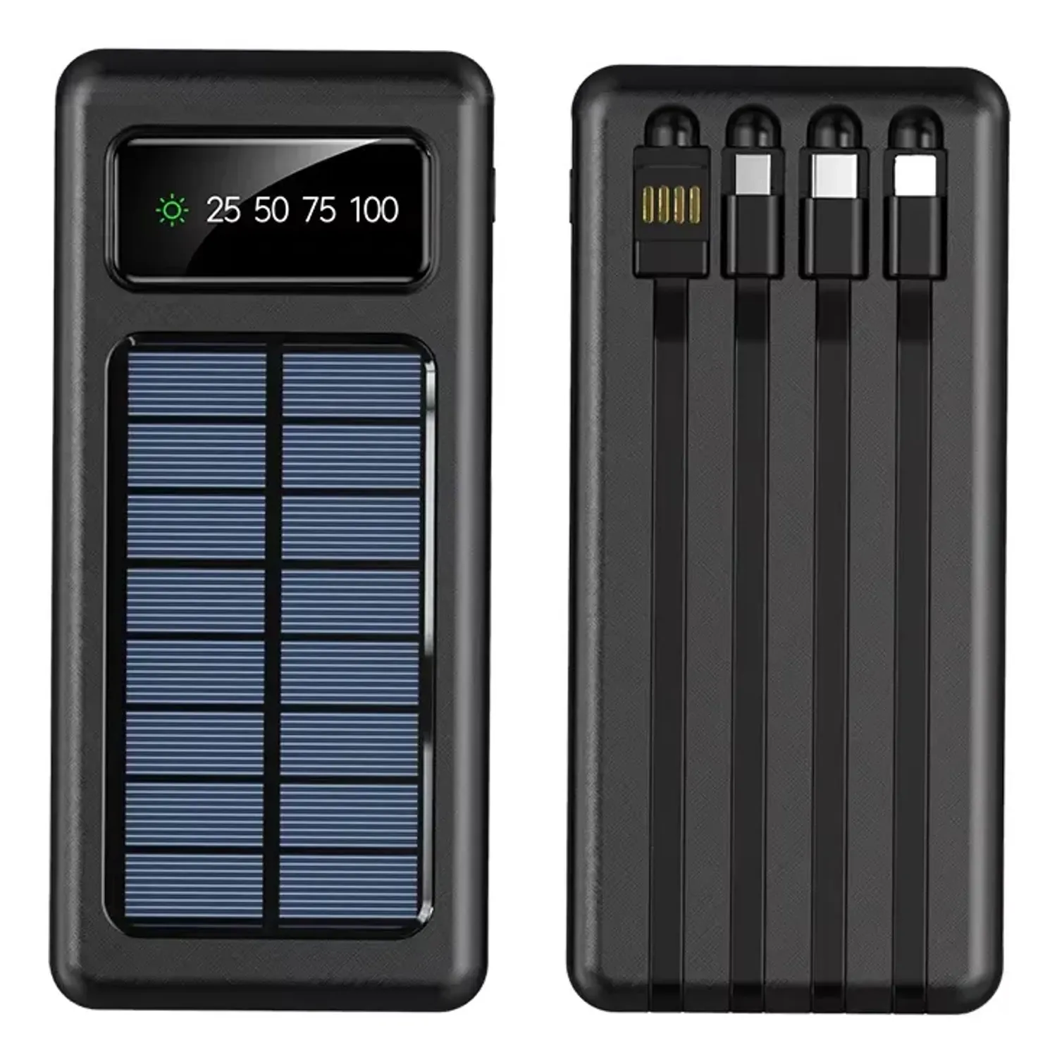 Bateria portatil solar power bank de 45,000 mAh - Multiples salidas. en Lima - vista trasera