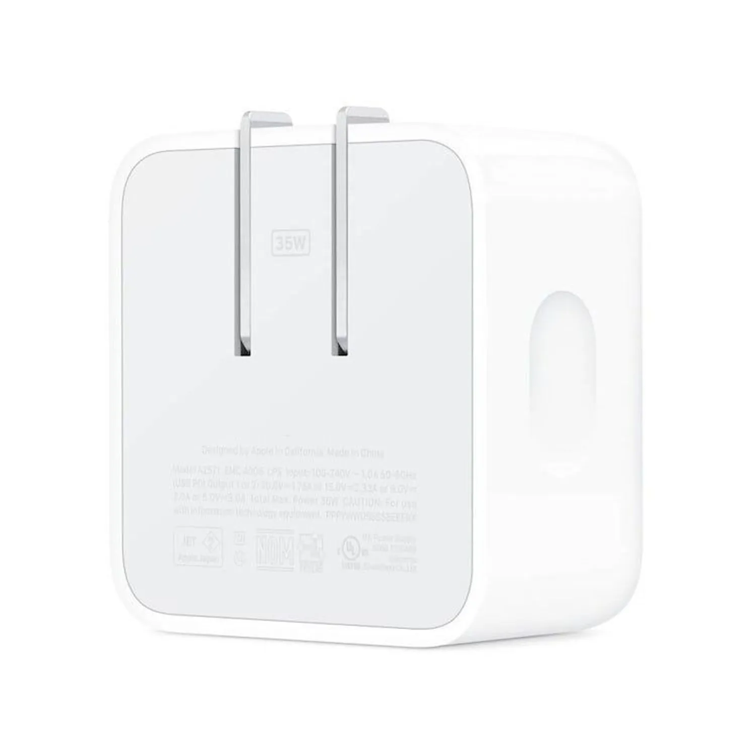 Adaptador de Carga Rápida con 2 Puertos (35W) en Lima - vista lateral