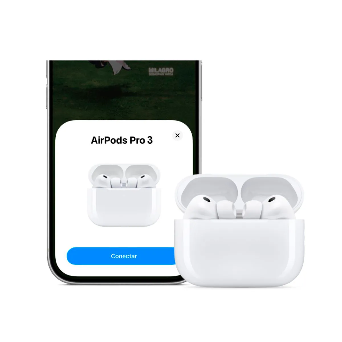 Airpods Pro 3era Generación con ANC y Traductor Idiomas en Lima - vista superior